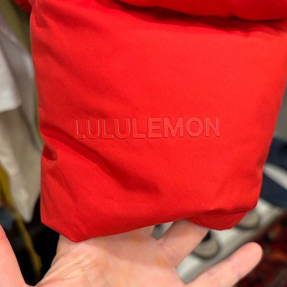 Lululemon Red Puffer Jacket Size 10 with detachable hood. - Picture 7 of 7